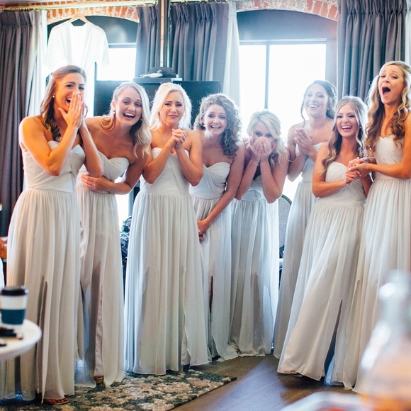 Grey Bridesmaid/Formal Dress - Picture 3 of 6